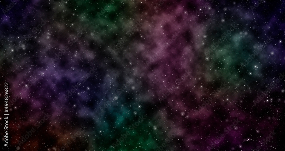 Beautiful nebula in deep space for art design