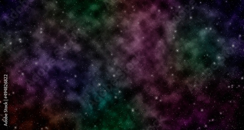 Beautiful nebula in deep space for art design