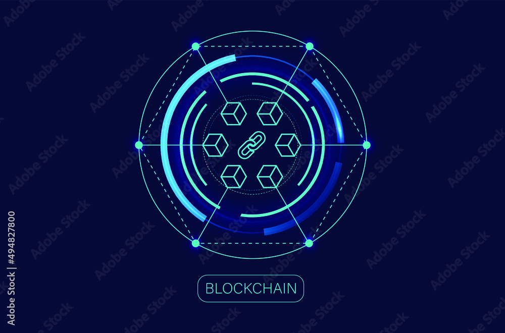abstract design of blockchain tech background vector illustration abstract design of blockchain tech background vector illustration