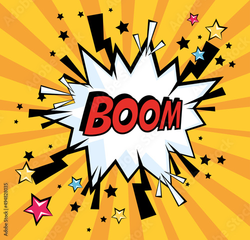 boom pop art style