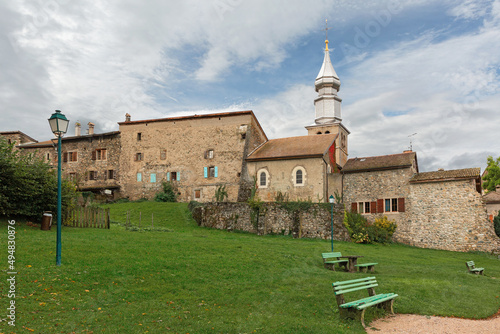 Old town Yvoire on Lake Geneva
