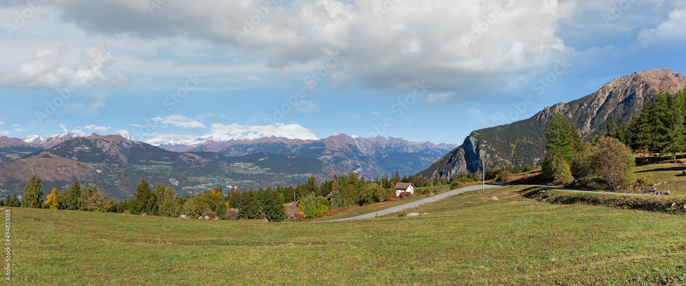 beautiful mountain landscape of Piedmont region