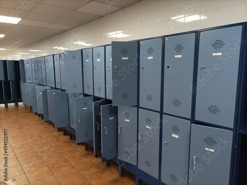 Blue Metal lockers 