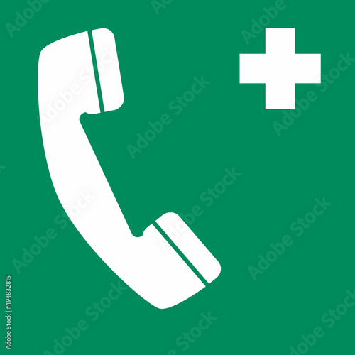 señal, verde, emergencia, se029, teléfono de primeros auxilios, vector, señales, imagen, indicar, norma, normatividad, anuncio, símbolo, evacuar, pictograma, estándar, información, señal, 