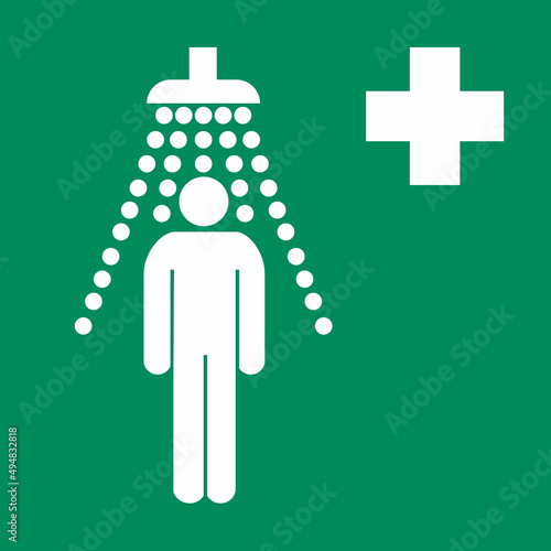 señal, verde, emergencia, se026, ducha de emergencia, vector, ducha, estación, señales, imagen, indicar, norma, normatividad, anuncio, símbolo, evacuar, pictograma, estándar, información, señal, 