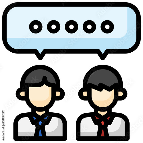 MEETING filled outline icon,linear,outline,graphic,illustration