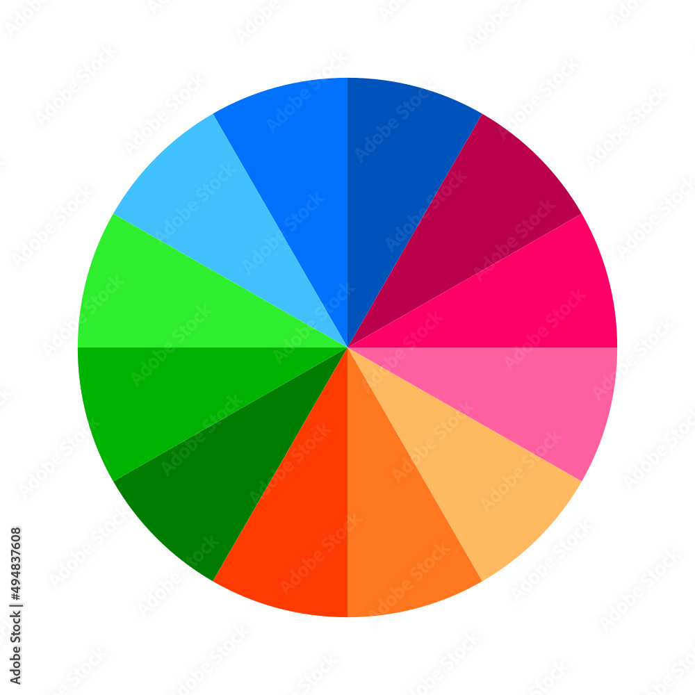 Obraz premium Color wheel vector