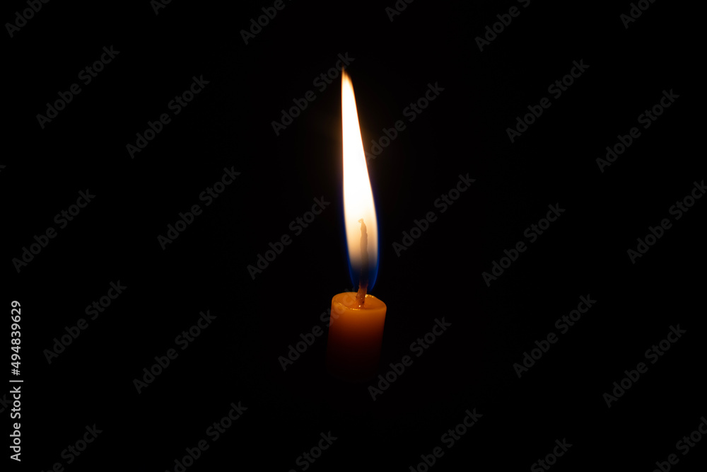 Candles lit at night, using candles when there is no electricity Candles lit at night, using candles when there is no electricity