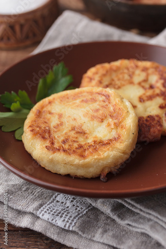 Traditional cuisine of Tver - potato pancake - kokorka
