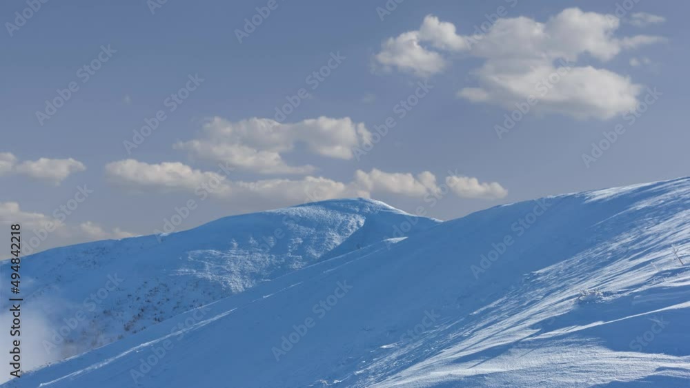 mountain in a snow time lapse scene mountain in a snow time lapse scene