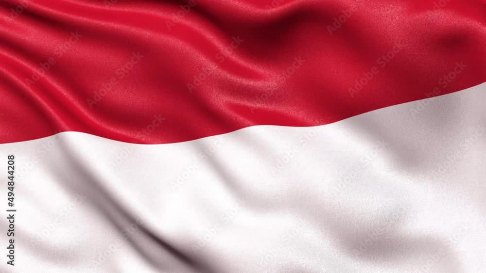 Monaco Flag Seamless Loop. 3D animation. Monaco Flag Seamless Loop. 3D animation.