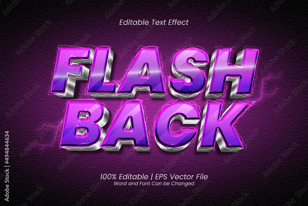 3d Flashback text effect editable Gaming Headline