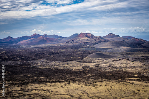 Vue sur Parc national de Timanfaya à Lanzarote