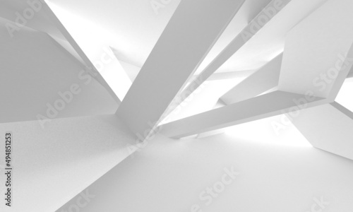 Wallpaper Mural White Modern Background. Abstract Building Concept Torontodigital.ca