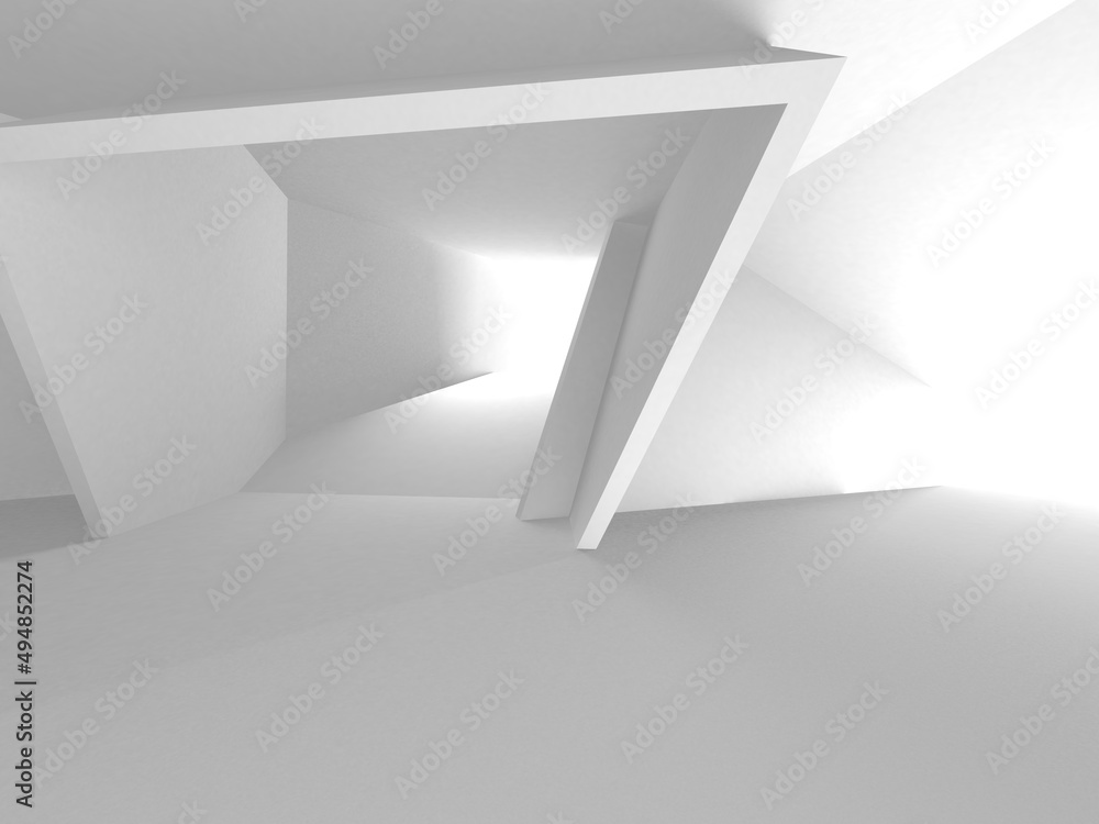White Modern Background. Abstract Building Concept White Modern Background. Abstract Building Concept