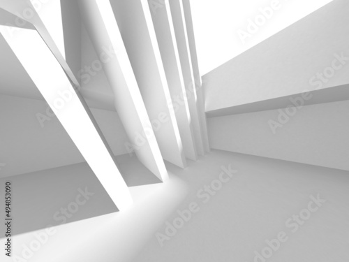 White Modern Background. Abstract Building Concept