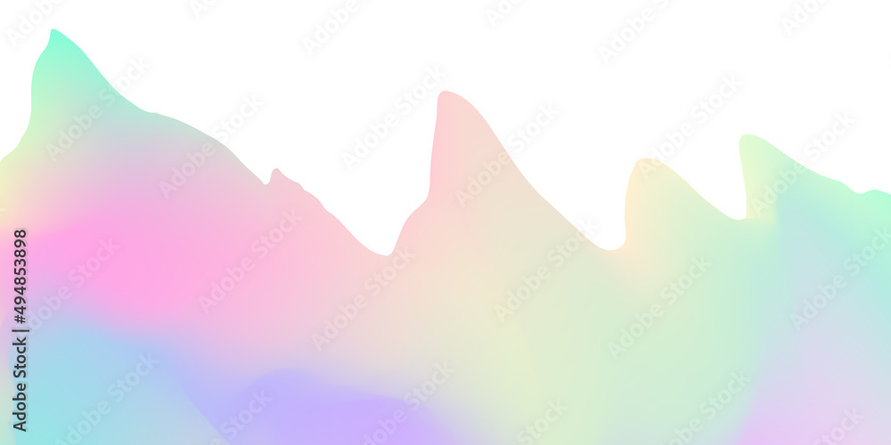 Modern wave and fluid pastel gradient bright background for poster banner template