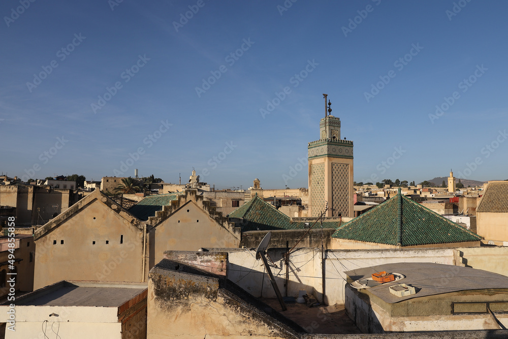 General view of Fez in Morocco General view of Fez in Morocco