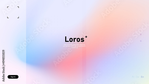 Modern bright background with blurred colorful gradient shapes. Contemporary art wallpaper