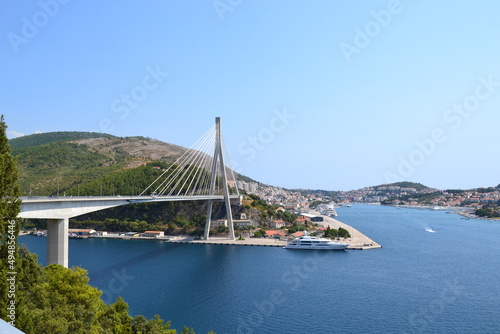 Modern bridge in Dubrovnik