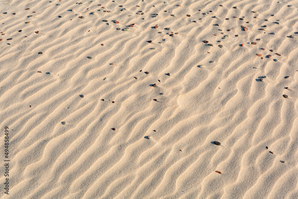 Pattern of the sand on the beach Pattern of the sand on the beach