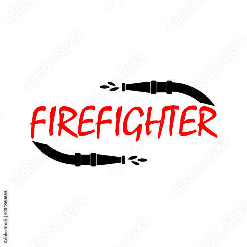 Firefighter icon isolated on white background