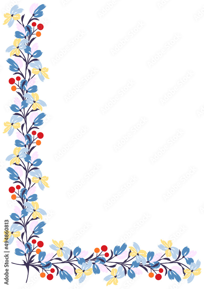 Frame Flower Border Design For A4 Size Paper Infoupdate