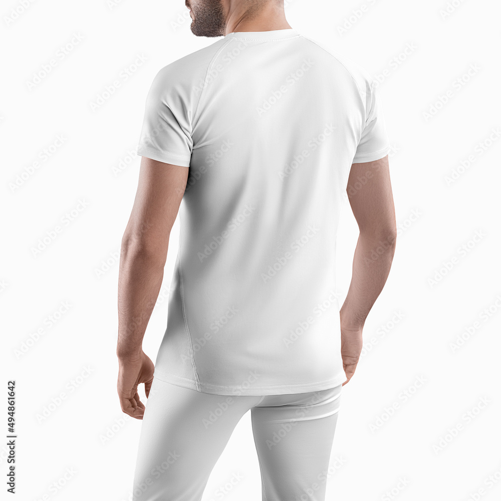 Mockup of a set of sportswear men's pants and t-shirt Mockup of a set of sportswear men's pants and t-shirt