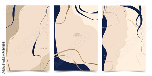 Minimal abstract vector backgrounds. Trendy shapes customize design templates suitable for background card, wallpaper greeting, brochure, flyer, invitation and others.