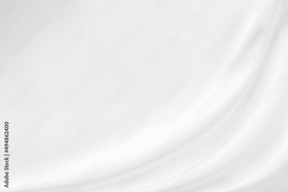 Abstract white fabric with soft wave texture background Abstract white fabric with soft wave texture background