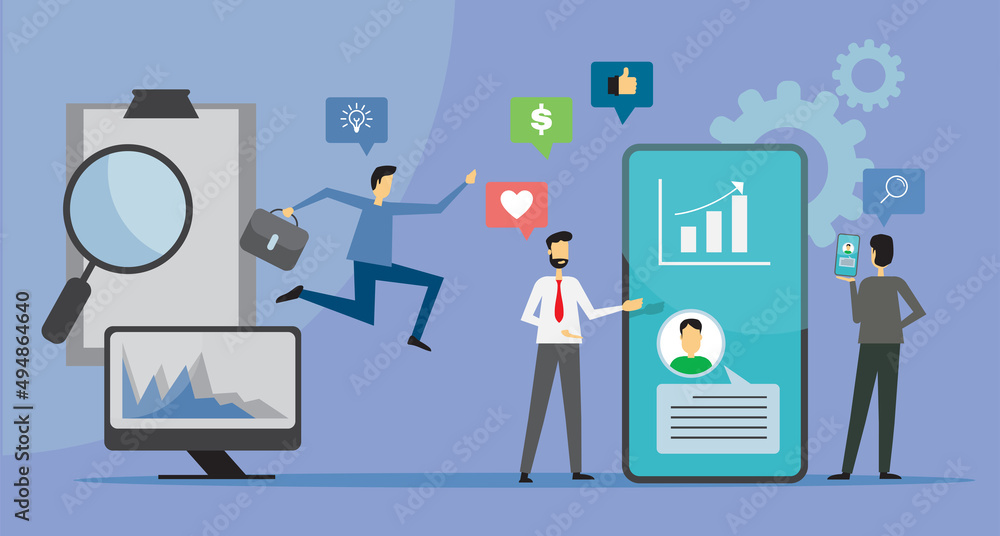 flat vector business opportunities open when all enter the digital world flat vector business opportunities open when all enter the digital world