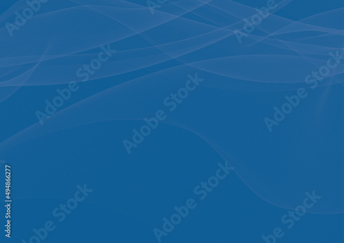Abstract smoke waves graphic design template illustration - blue background