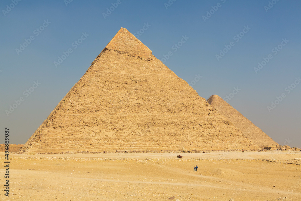 The great Pyramid complex of Giza (the Pyramid of Khufu or the Pyramid of Cheops). Cairo, Egypt The great Pyramid complex of Giza (the Pyramid of Khufu or the Pyramid of Cheops). Cairo, Egypt