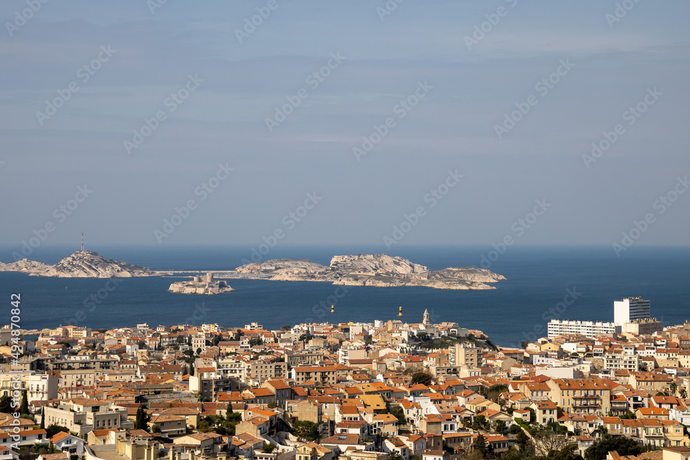 distant view of the city of Marseille
