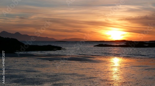 Traigh Beach at sunset  Arisaig  Inverness-shire  Scotland