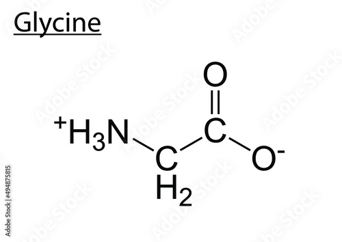 Chemical formula of Glycine