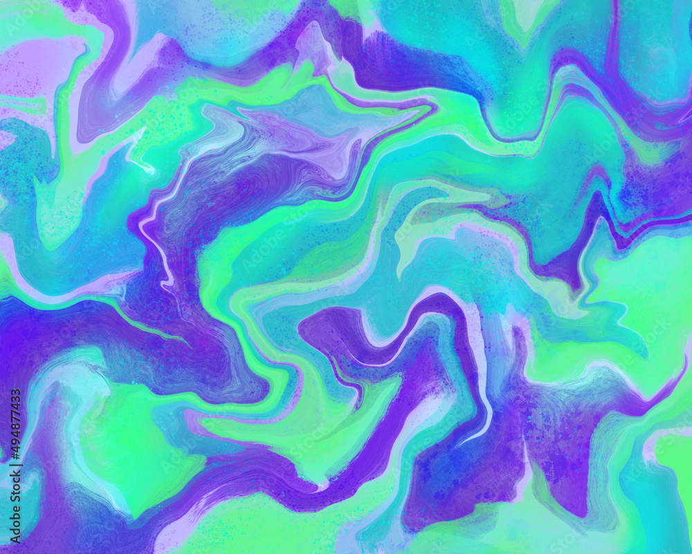 Abstract background with marble acrylic painting effect. Colorful texture for modern design.