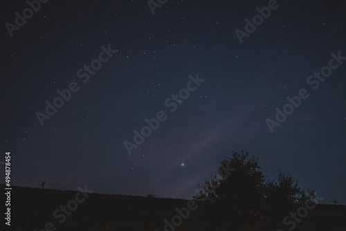 starry night sky at elan valley