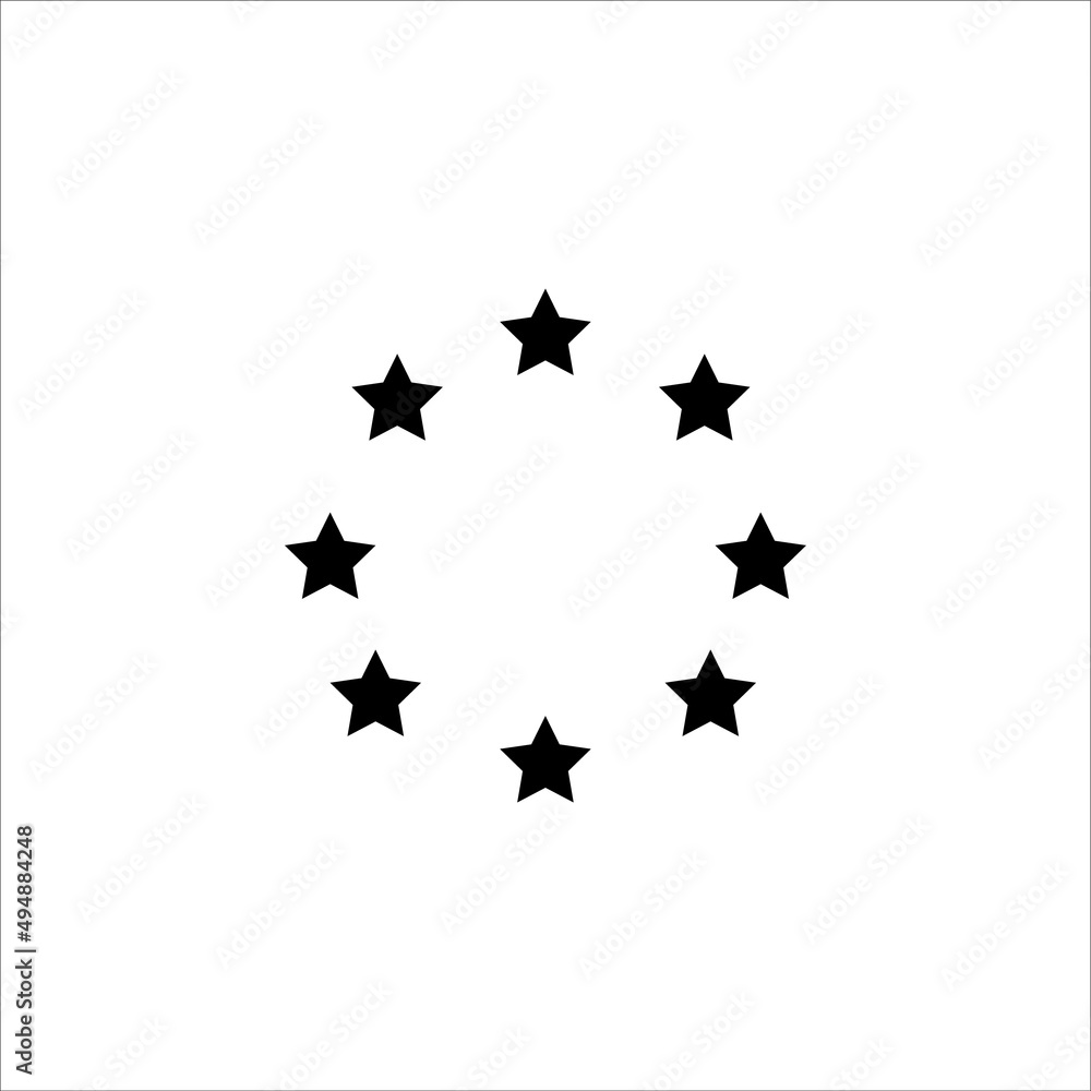 circle of stars icon vector illustration symbol circle of stars icon vector illustration symbol