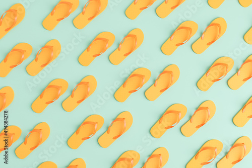 pastel orange flip flops pattern