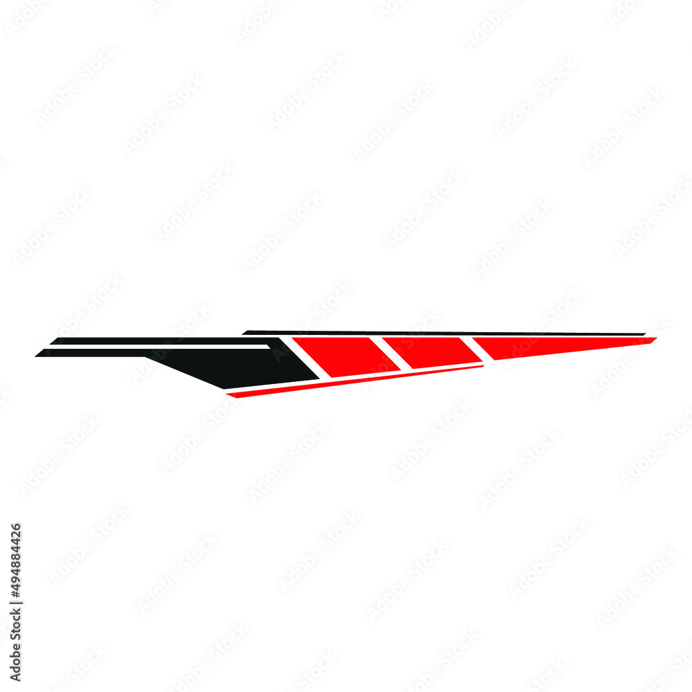 racing car sticker design. modern car stickers. car wrap sticker Stock ...