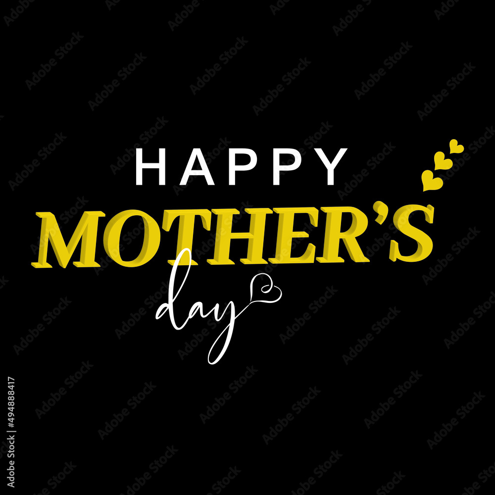 Vector illustration of Mothers day.
Happy Mothers day isolated on background. Happy Mothers day Greeting card.