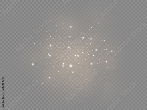 White dust particles  sparkle  shine lights  star.