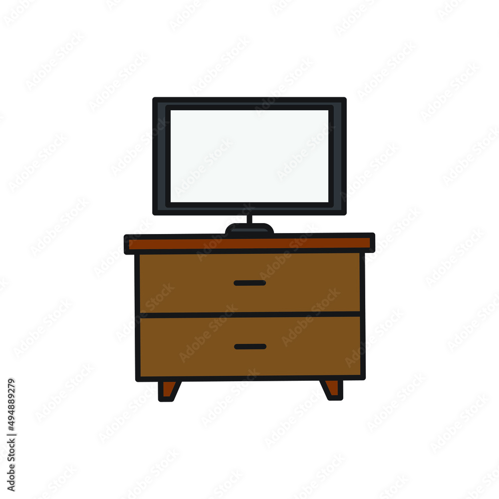 television cupboard furniture vector editable for website icon presentation television cupboard furniture vector editable for website icon presentation