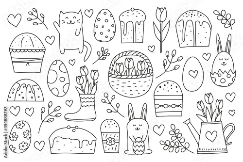 Doodle Easter ouline set.