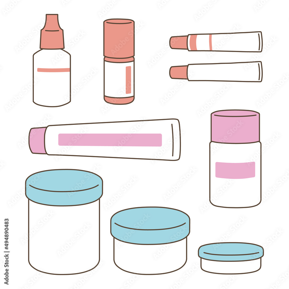 塗り薬の容器セットのイラスト チューブ 軟膏つぼ ローション Stock Vector Adobe Stock 塗り薬の容器セットのイラスト チューブ 軟膏つぼ ローション Stock Vector Adobe Stock
