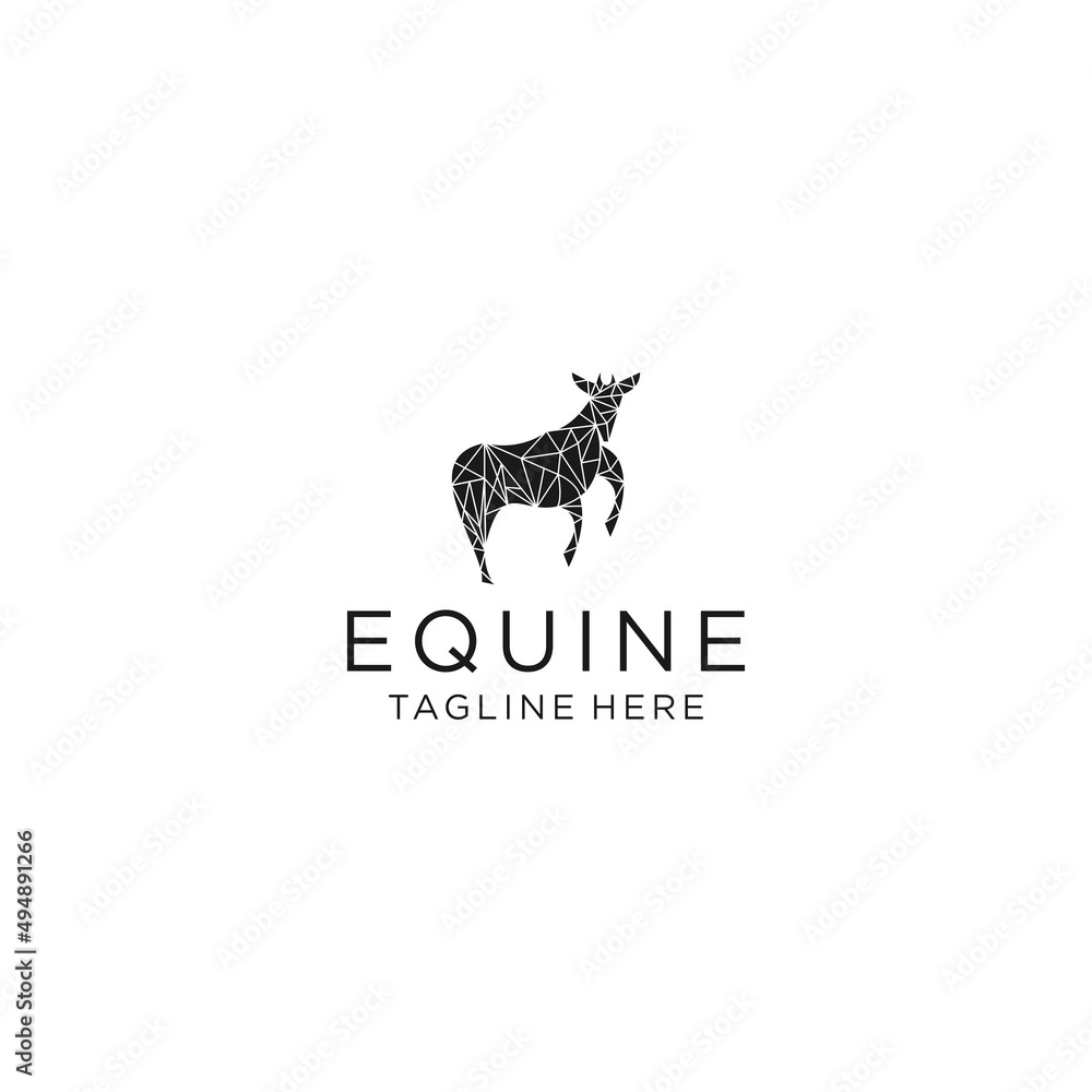 Equine logo icon design vector template Equine logo icon design vector template