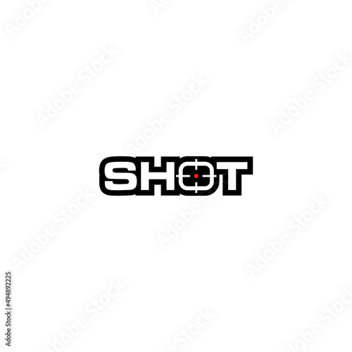 Shot logo or wordmark design