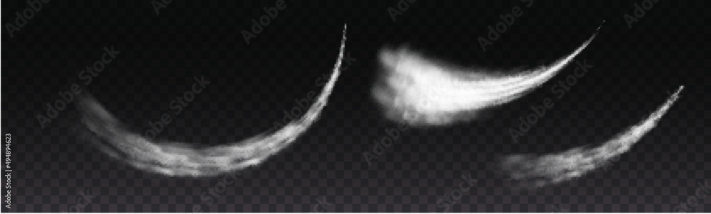 Aircraft chemtrail, plane smoke trails, jet clouds