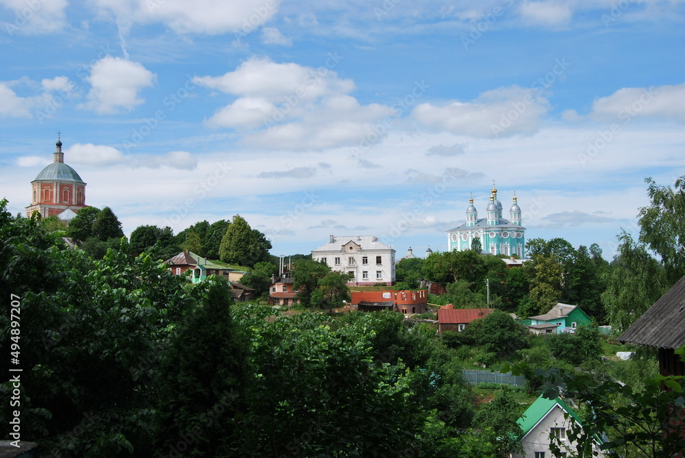 View of the Annunciation Church and St. George's Church in Smolensk